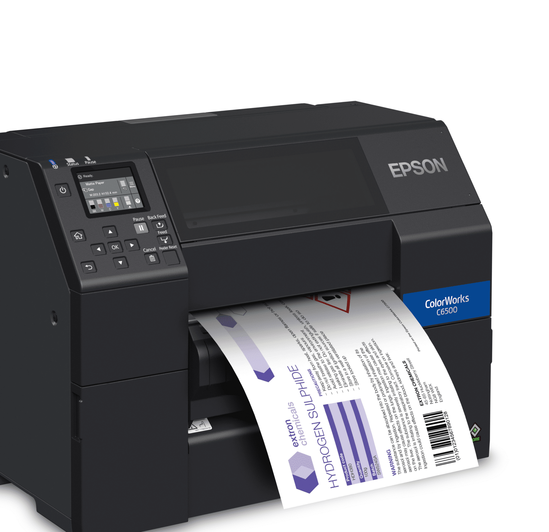 Farbetiketten Etikettendrucker Epson-Colorworks C6500